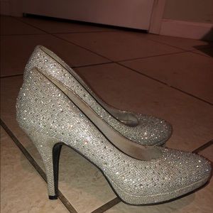 Sparkly Silver heels